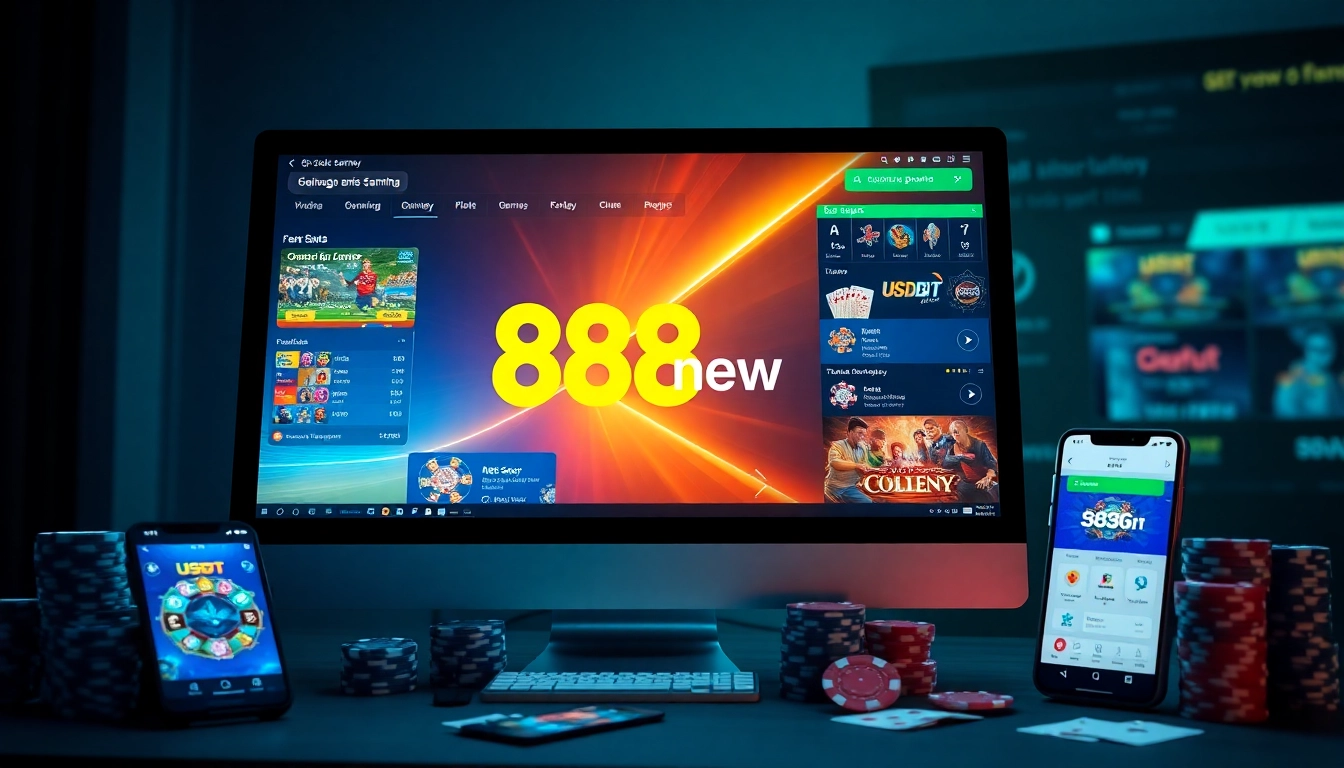 Exciting online gambling experience with 888new platform and gaming options.