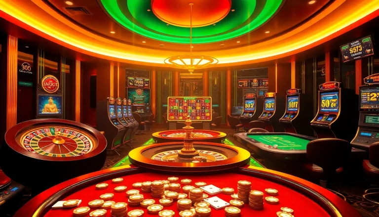 Experience the thrill of gambling with the Link Vào S8 as vibrant casino visuals come to life, showcasing excitement and luxury.