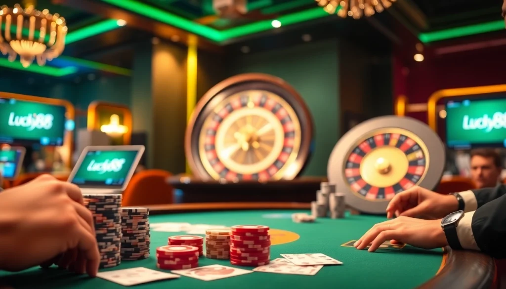 Join the excitement at Lucky88 with vibrant online gambling and engaging poker games.