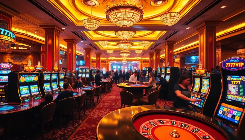 Experience the vibrant excitement of gambling at 777VIP's luxurious casino.