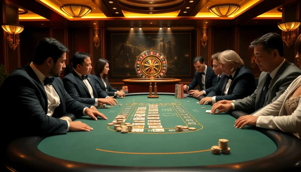 Experience the thrill of F168 at a luxurious poker table with intense gameplay.