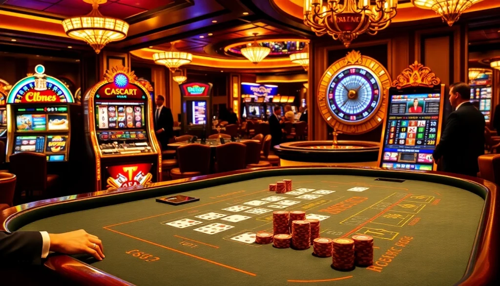Experience thrill at https://sv88sr.com/ with a vibrant baccarat table and luxurious casino atmosphere.