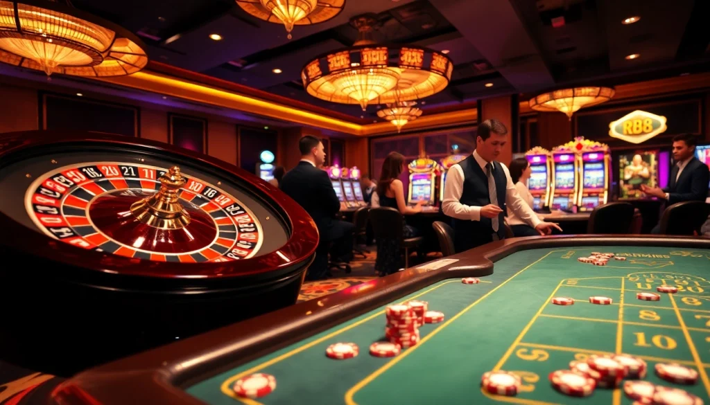 Players enjoying an exciting game at RR88, with vibrant roulette and engaging atmosphere.