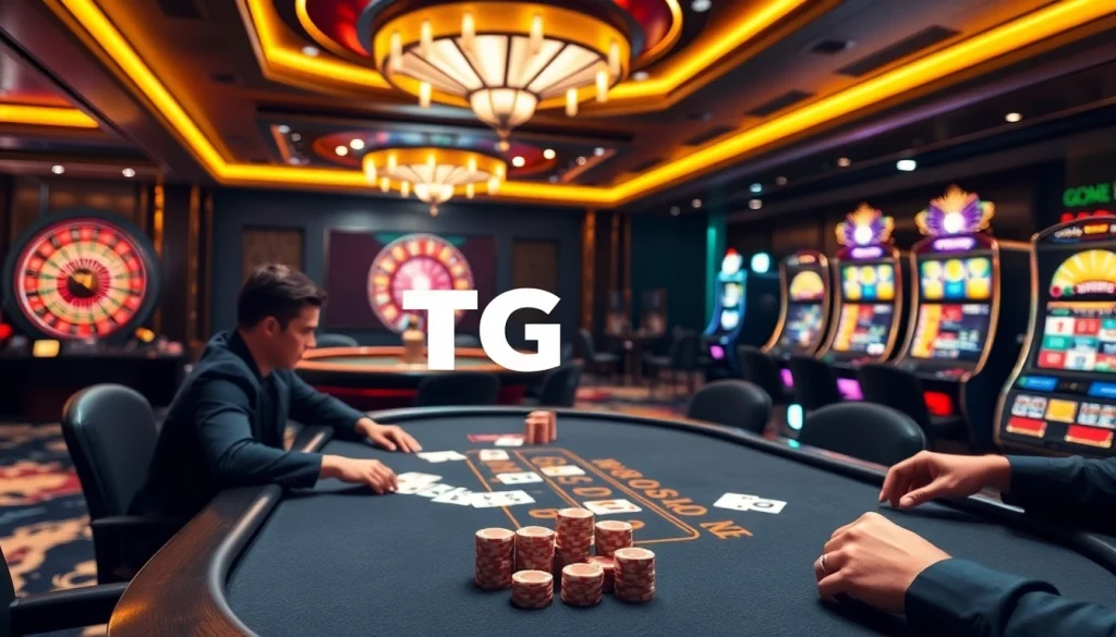 Experience thrilling moments at TG88 casino with vibrant games and engaging players.