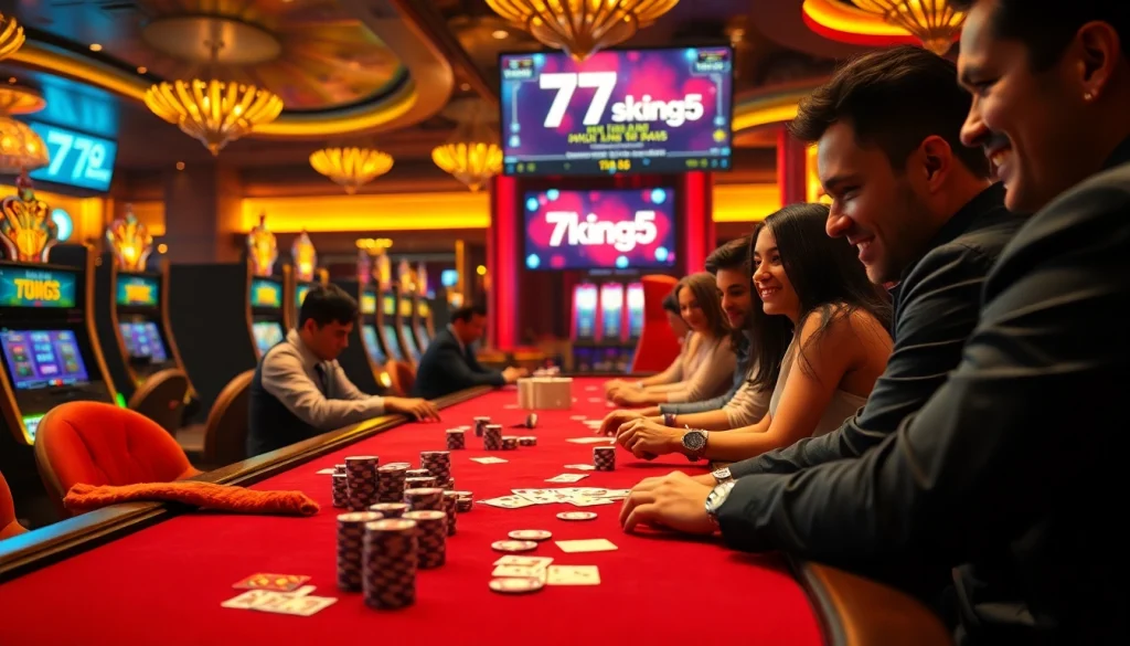 Experience the thrill of betting at 79king5 with vibrant casino tables and engaging players.