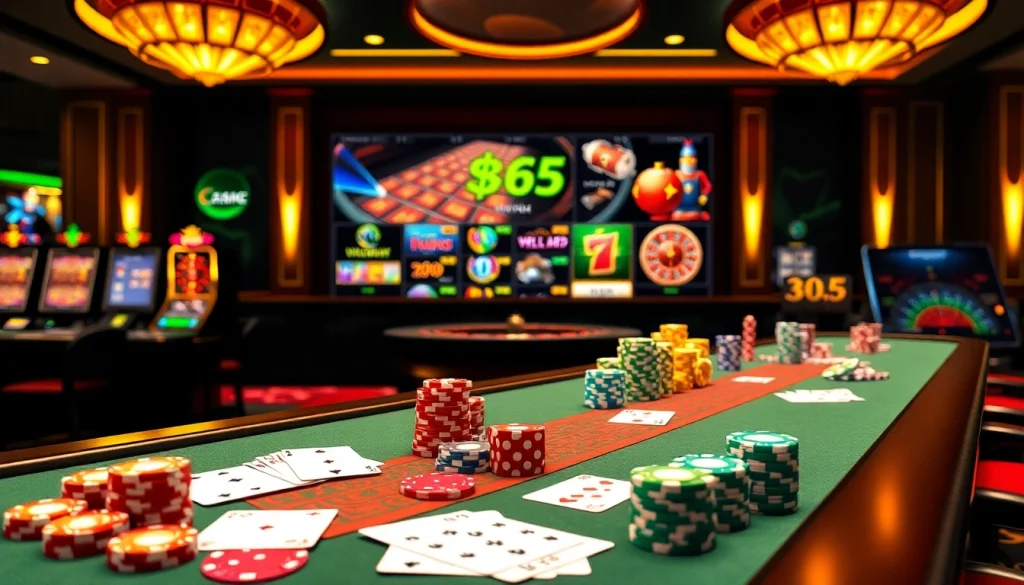 Experience exciting gameplay at https://ok365.free/ with vibrant casino elements like roulette and cards.