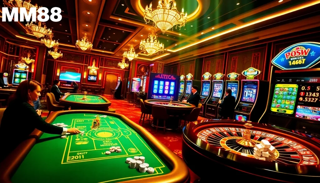 Experience thrilling gambling at https://mm88.in.net/ with high-stakes poker tables and vibrant slot machines.