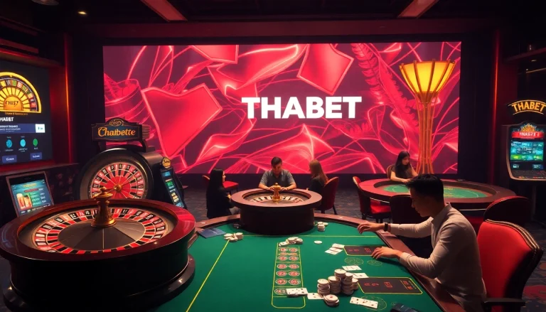 Experience thrilling gameplay at THABET casino with high-stakes cards and vibrant slot machines.