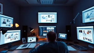 Professional web design showcasing innovative website development and modern interfaces.