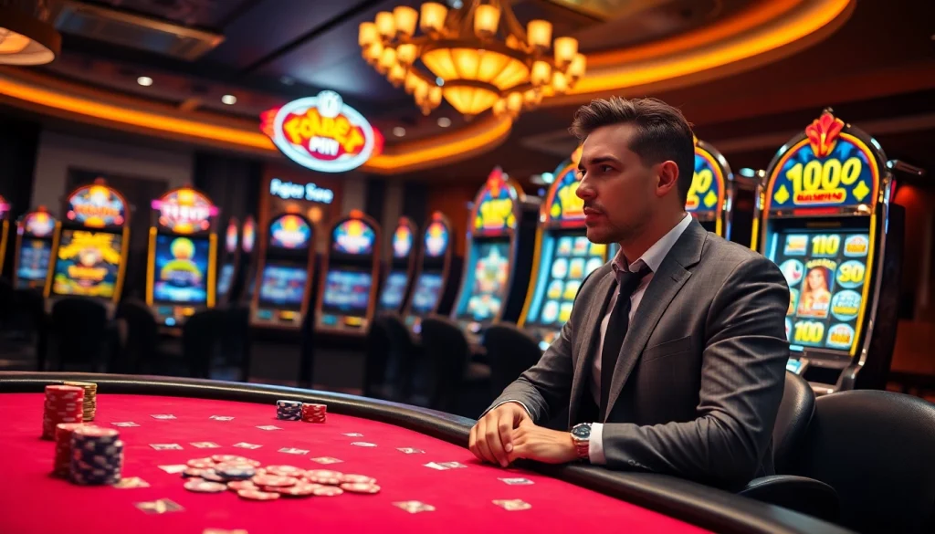 Experience the thrill of online gambling at https://fabet.free/ with immersive casino visuals, showcasing poker and slots.