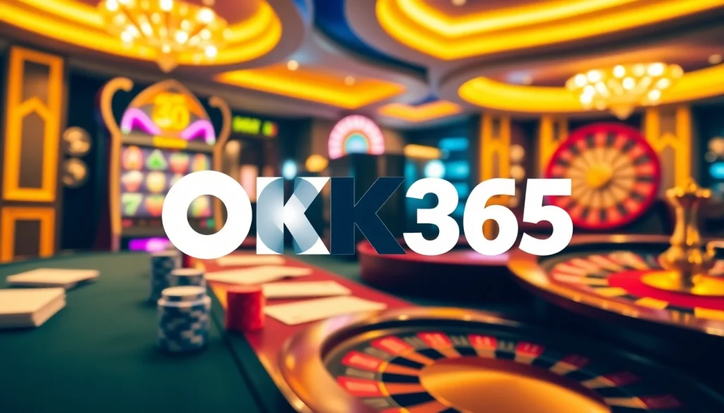 Experience the thrilling atmosphere of OK365 with vibrant casino games and engaging online gambling.
