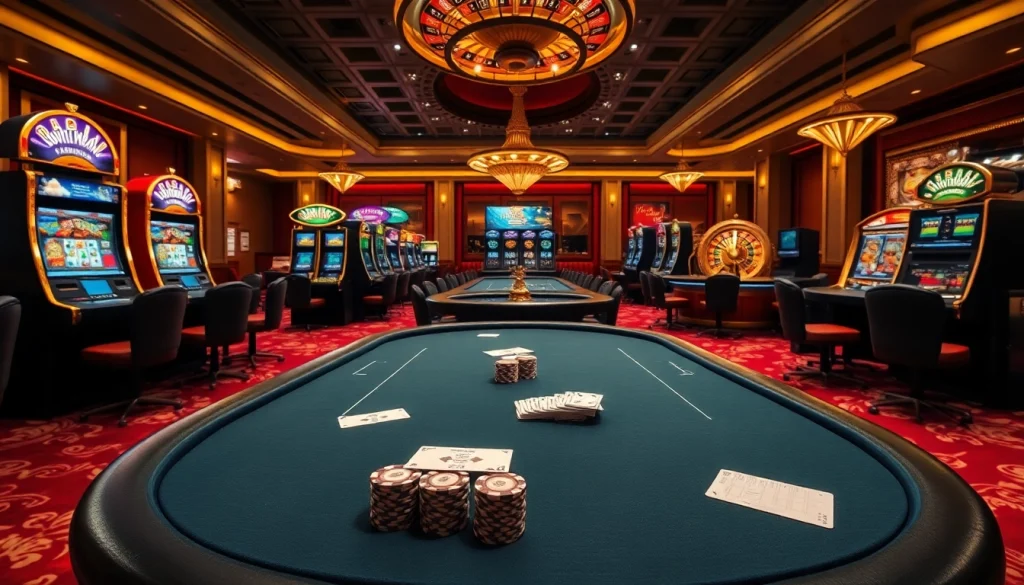 Experience the thrill of gambling at https://kjc.marketing/ with vibrant casino scenes filled with poker and roulette.