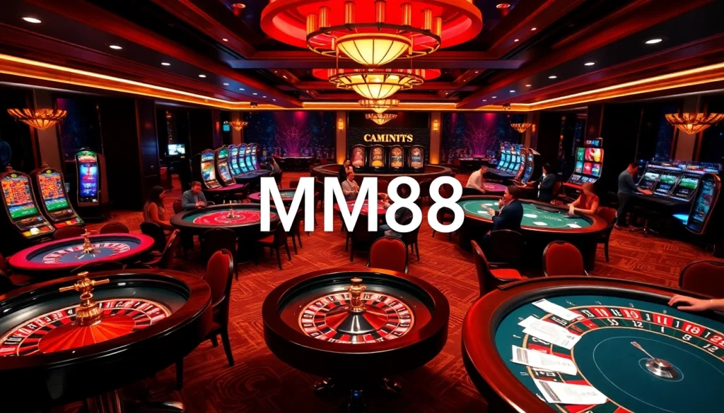 Experience excitement at MM88 with engaging roulette wheel and poker table action.
