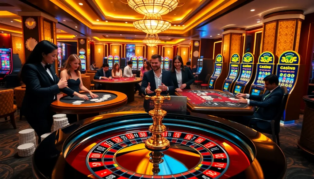 Experience the thrill of GG88 at a luxury casino with vibrant games and exciting betting.