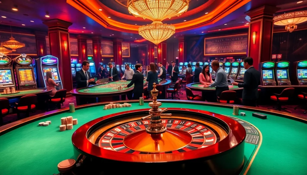 Experience the excitement of trang chủ 58win with vibrant casino tables and professional dealers.