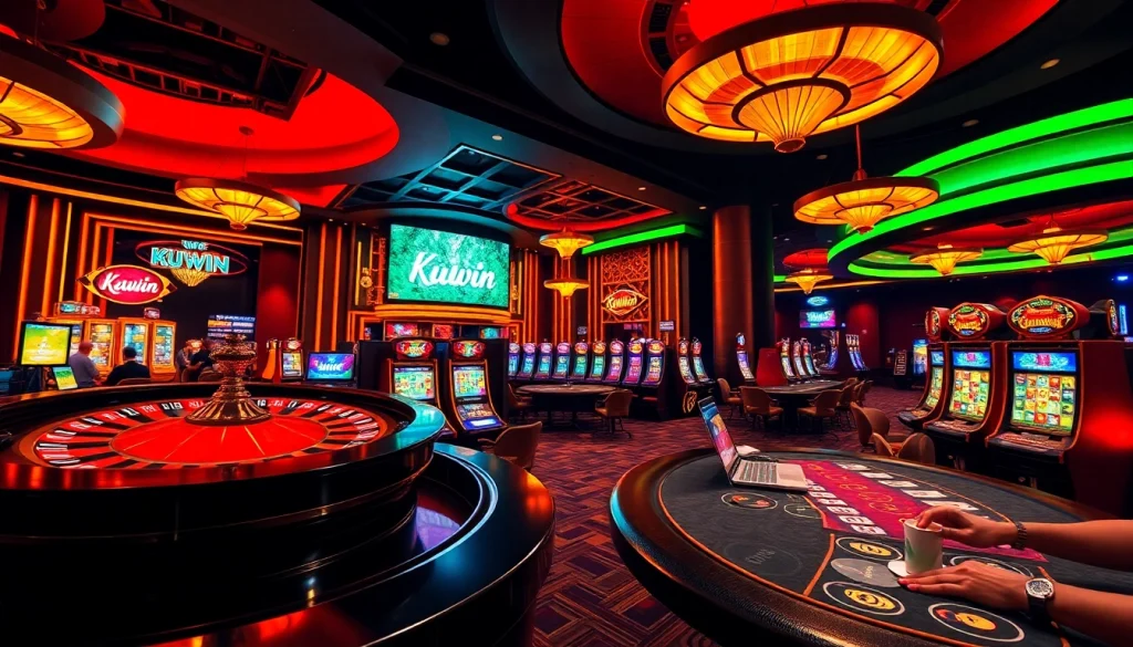 Experience the excitement of kuwin.com casino with vibrant slots, spinning roulette, and poker tables.