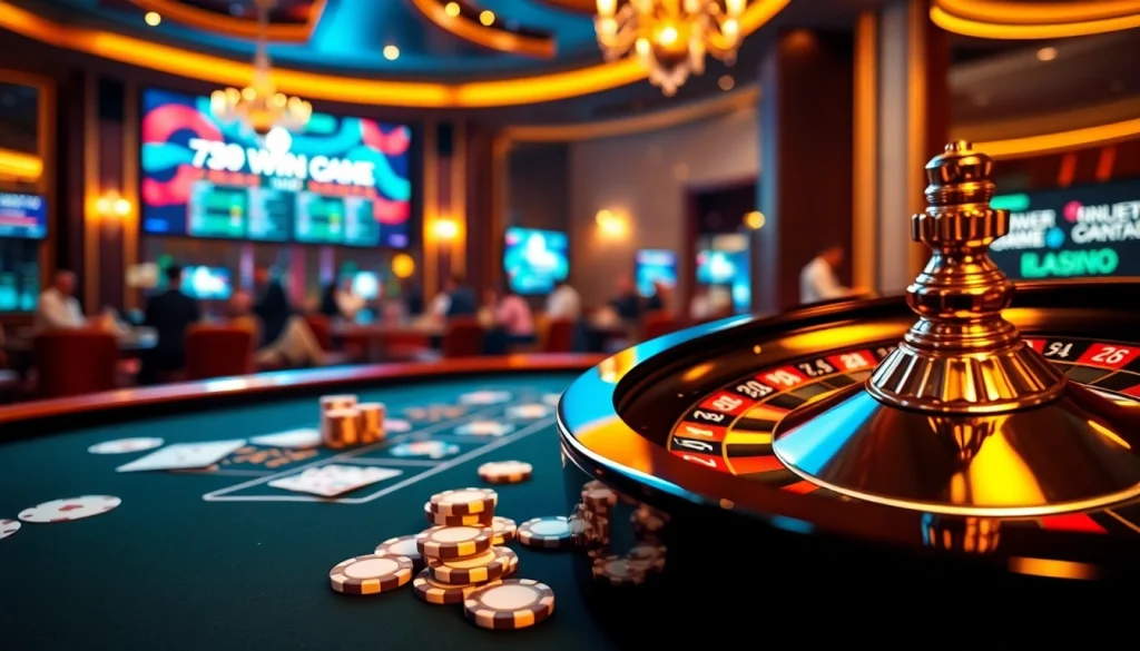 Players enjoy a thrilling roulette game at https://789win.associates/ with vibrant casino elements.