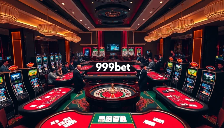 Experience thrilling gameplay visuals at 999bet with poker chips, cards, and casino tables.