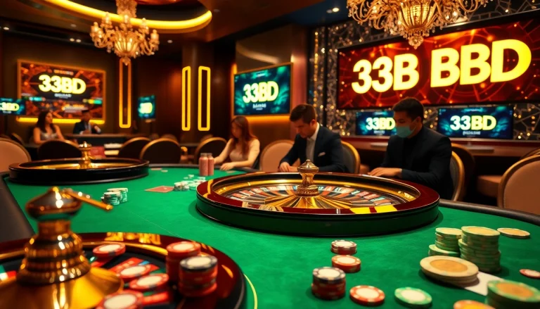 Play exciting games at 33BD's luxurious casino with engaging poker action.