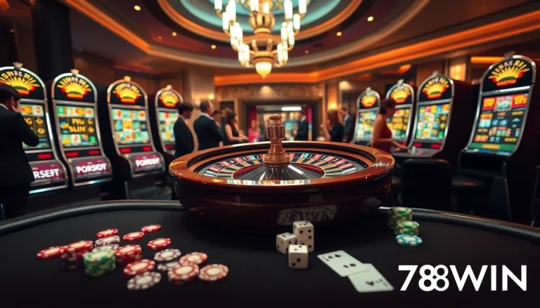 Experience the excitement of 78WIN casino games with vibrant slots and strategic poker play.