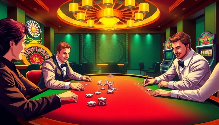 Players enjoying thrilling poker at https://nh88vn.net/, with cards and chips captured in action.