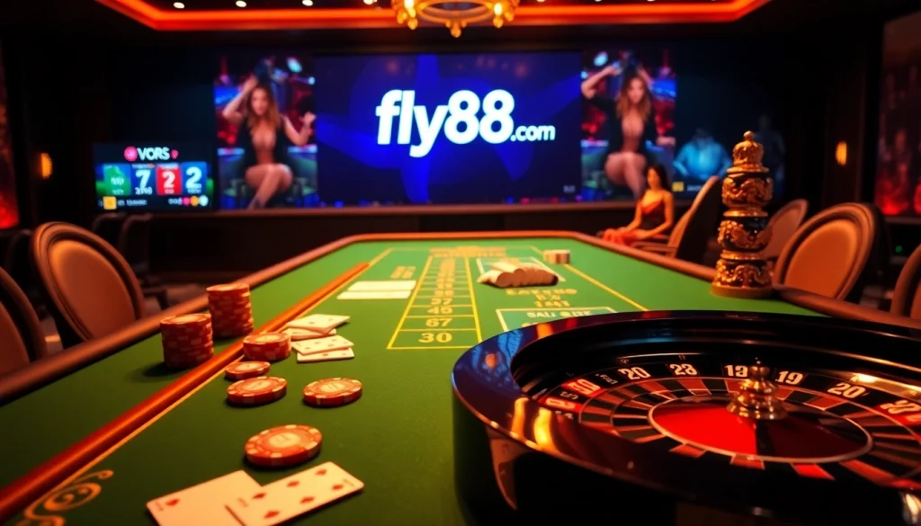 Experience vibrant online gaming at fly88.com with exciting tables and live dealer action.