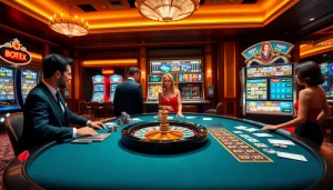Exciting online gambling scene at https://abc8phi.com/ showcasing luxury casino tables and engaging gameplay.