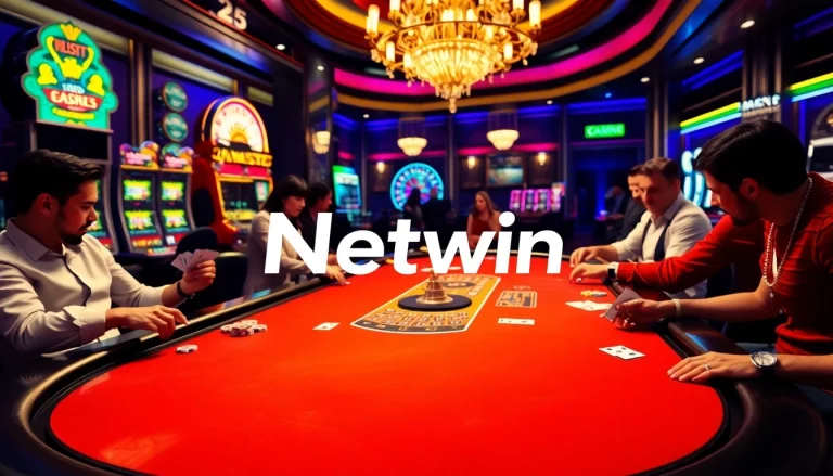 Experience high-stakes gameplay at Netwin casino with vibrant tables and exciting betting action.