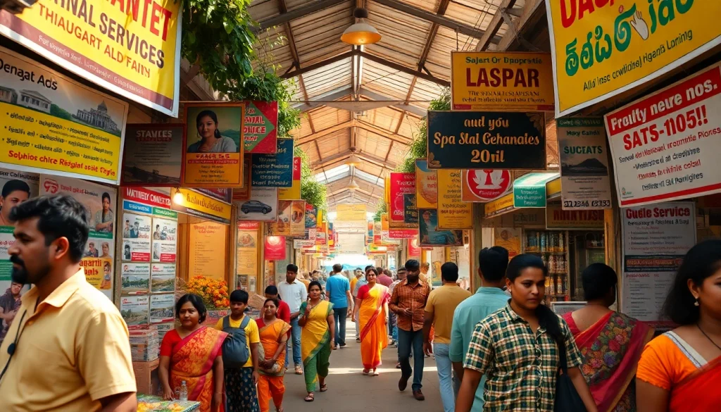 Lanka Ads vibrant marketplace scene showcasing personal and spa services in Sri Lanka.