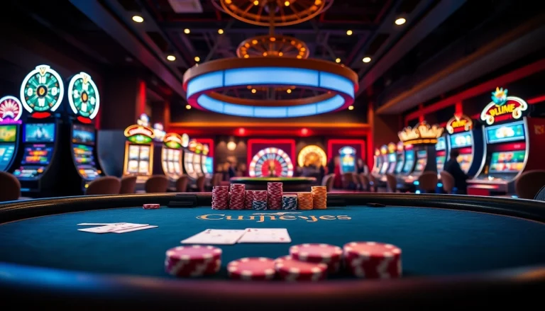 Experience the thrill of uu88 online gaming with poker chips and casino tables.
