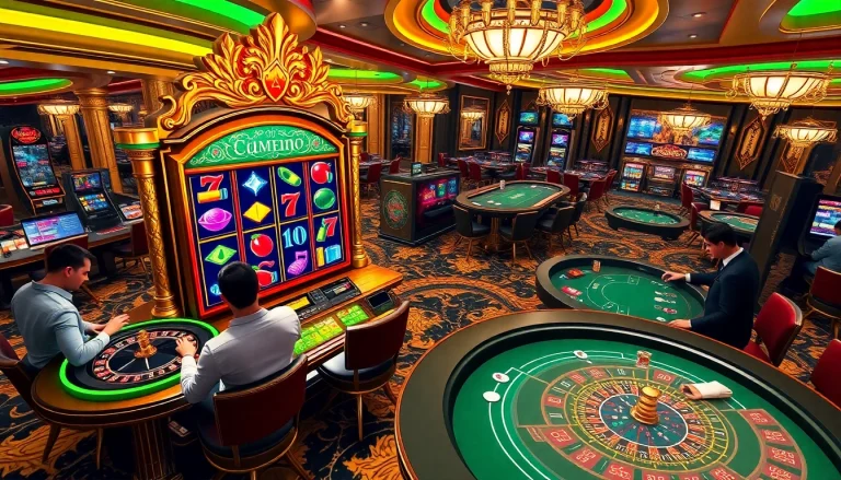 Dewanaga89 login interface showcasing an exciting online gambling atmosphere with a vibrant slot machine and engaged players.