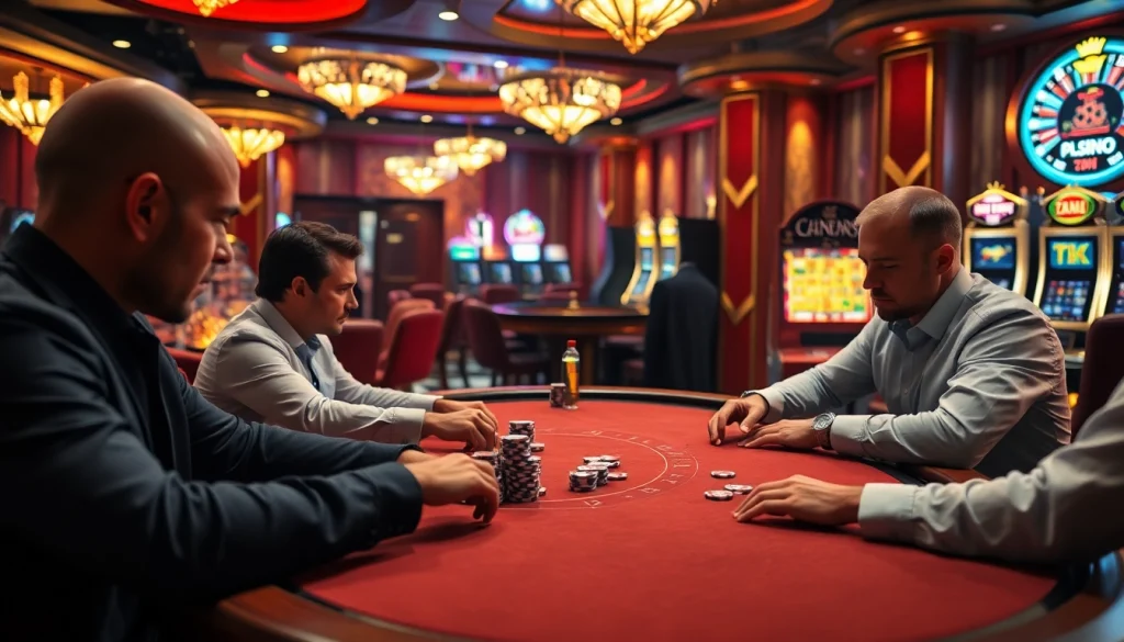 Enjoying a high-stakes poker game at king88 casino, filled with excitement and strategic moves.