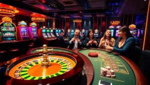 Experience the thrill of gambling at viral88 with a vibrant casino atmosphere, featuring roulette and poker.