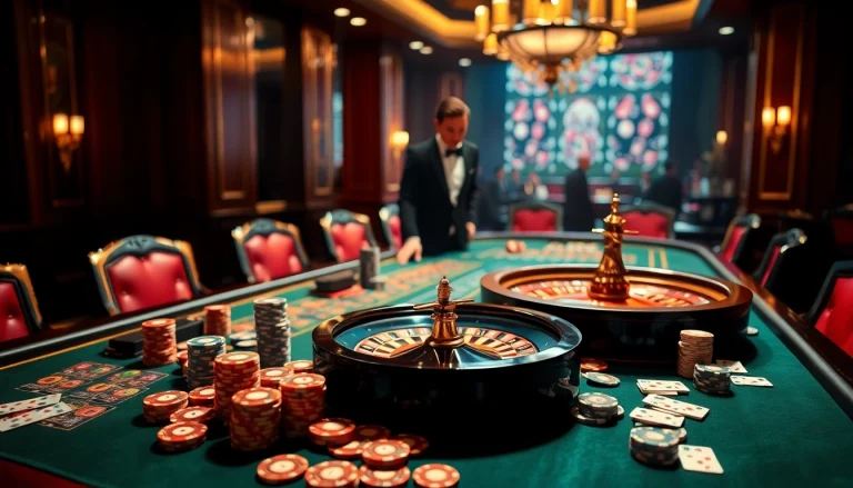 Engaging players in a thrilling poker game at https://bl555.training/ casino with vibrant chips and cards.