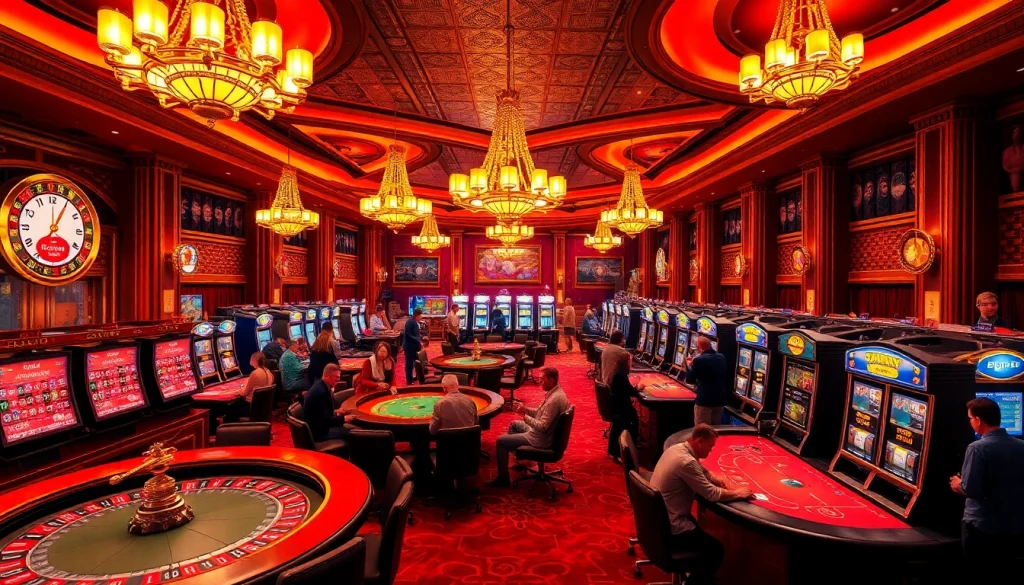 Gambling enthusiasts enjoying an exhilarating experience at a casino featuring PS99 elements.