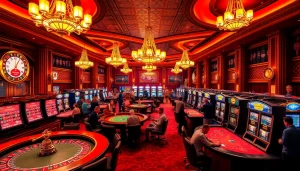 Gambling enthusiasts enjoying an exhilarating experience at a casino featuring PS99 elements.