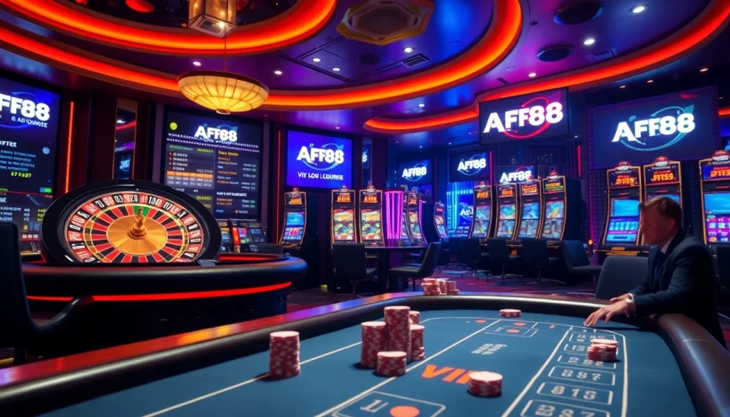 Elevate your game with AF88's luxurious casino visuals featuring strategic betting elements.