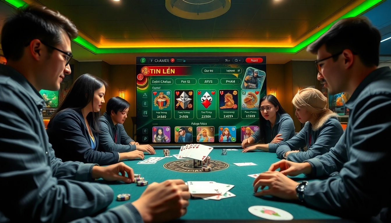 Engaging online gaming environment featuring game bài đổi thưởng at gamebaidoithuong.com.vc