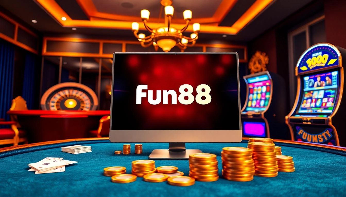 Experience thrilling gameplay with Fun88’s vibrant online casino tables and slot machines.