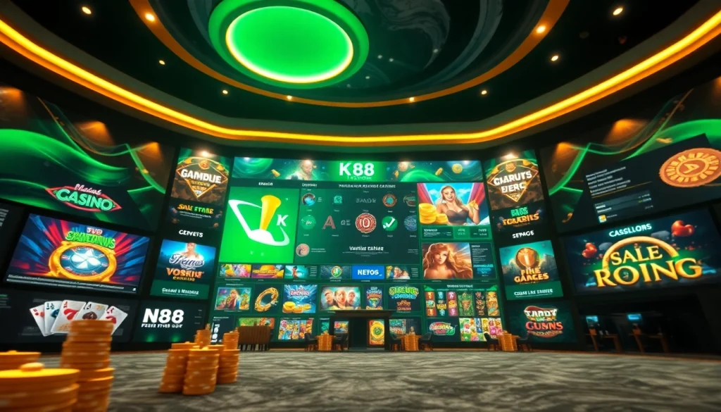 Experience the excitement of online gambling with https://nk88.gg/ showcasing an engaging gaming interface.