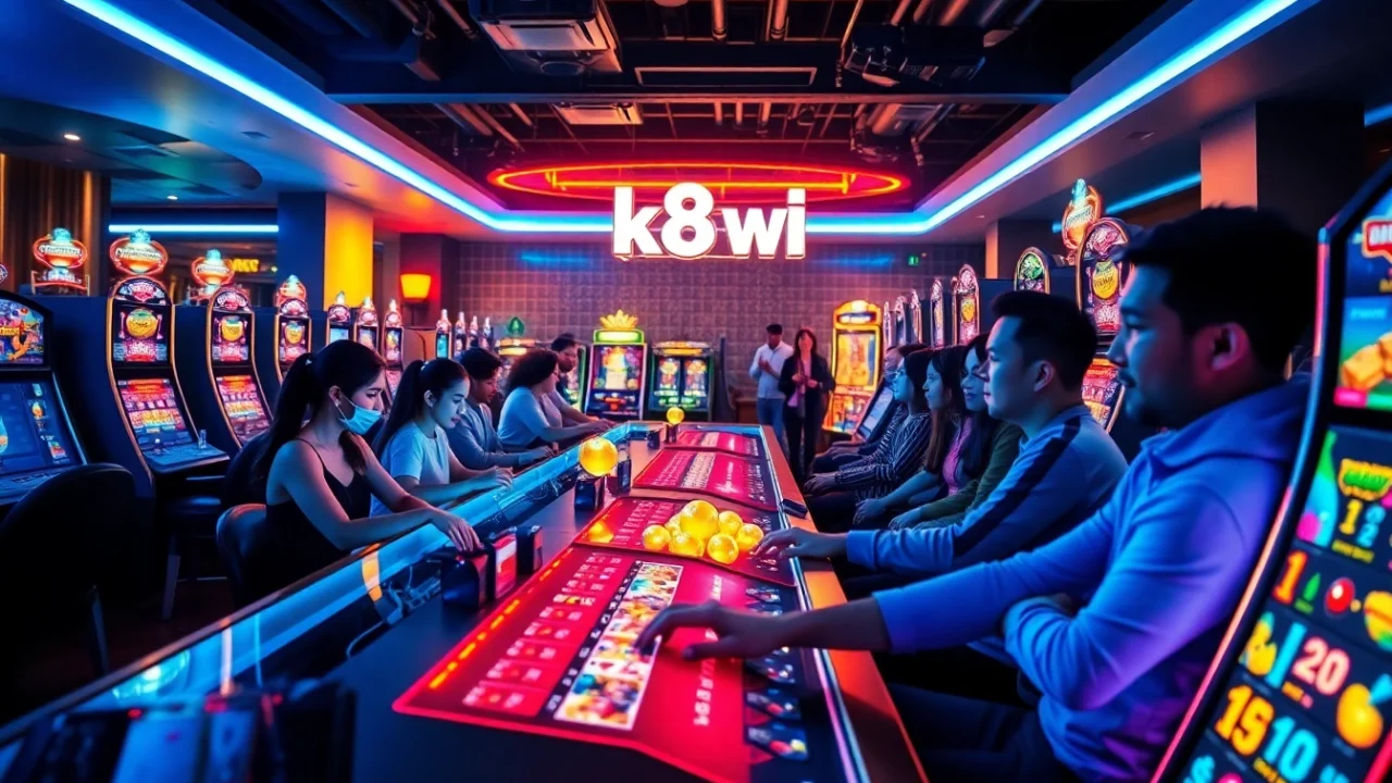 Experience the excitement of k88win with lively players and vibrant gaming tables.