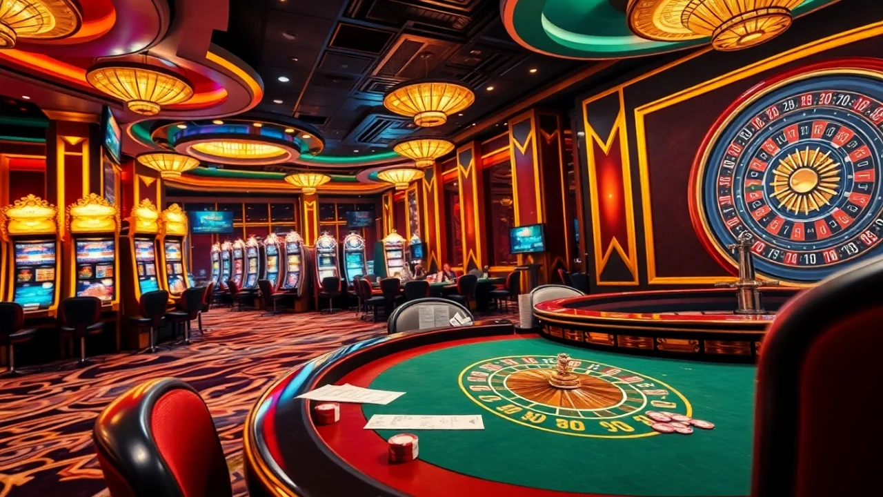 Engage in exciting casino action at https://fly88seo.com/, featuring poker tables, slot machines, and roulette wheels.