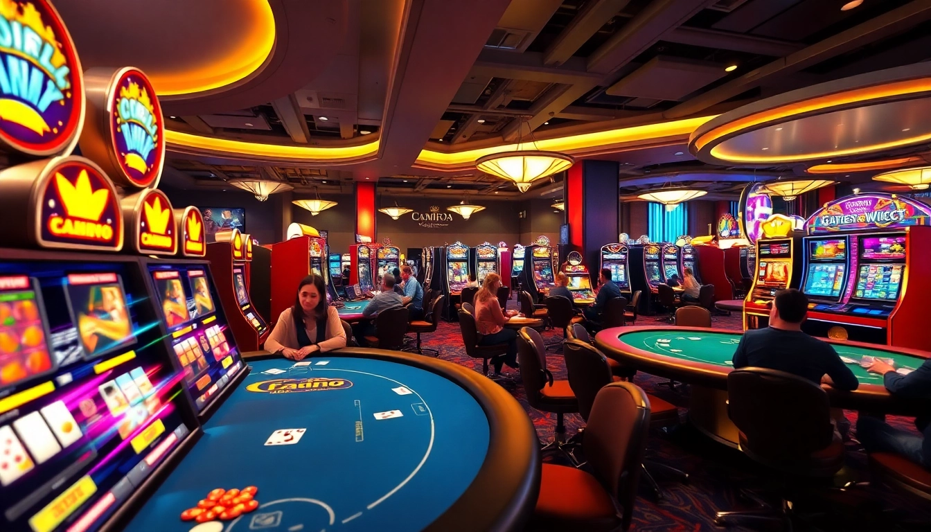 Engaging digital casino scene at good88.hu.net showcasing vibrant games and exciting atmosphere.