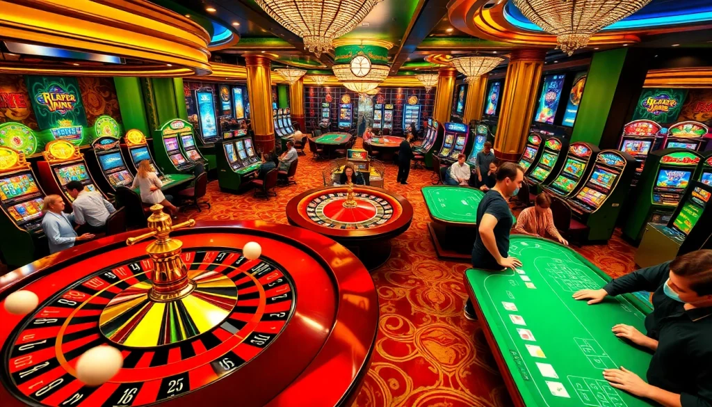 Experience the thrill of winning at https://c168.delivery/ with vibrant casino tables and excited players.