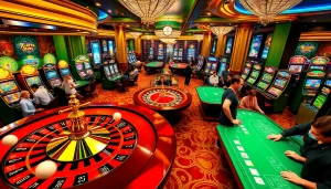 Experience the thrill of winning at https://c168.delivery/ with vibrant casino tables and excited players.