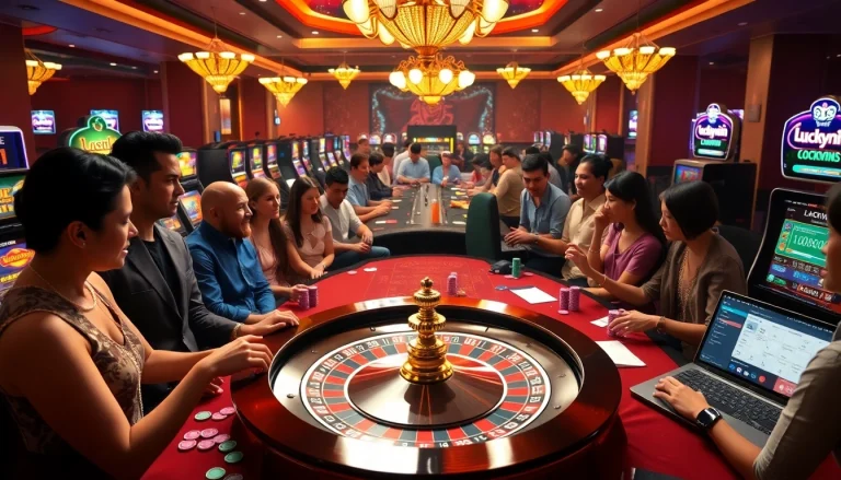 Experience the thrill of Luckywin with vibrant casino elements and engaging gameplay.