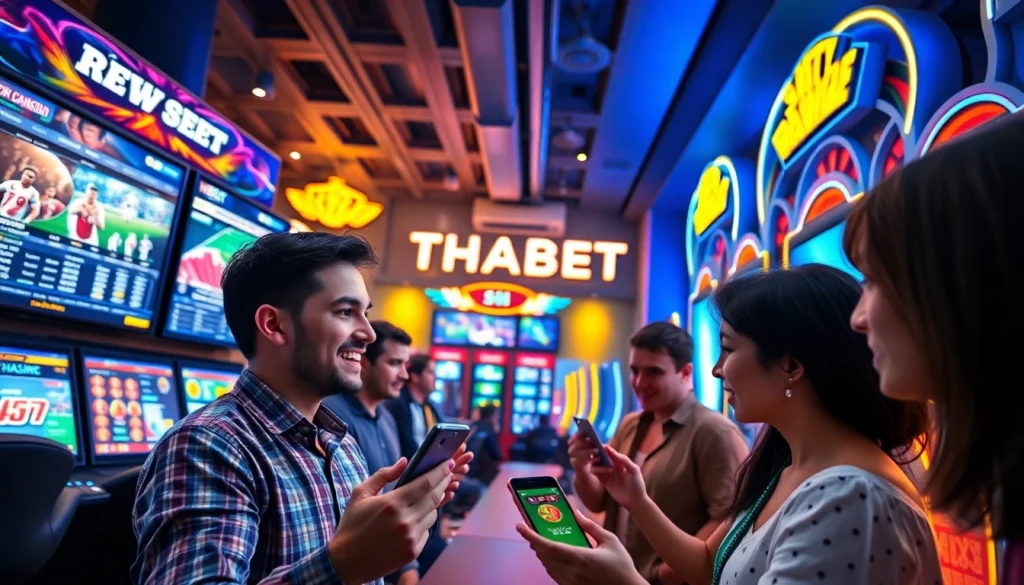 Experience the thrill of winning on thabethome com, showcasing players enjoying diverse online games in a secure digital environment.