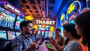Experience the thrill of winning on thabethome com, showcasing players enjoying diverse online games in a secure digital environment.
