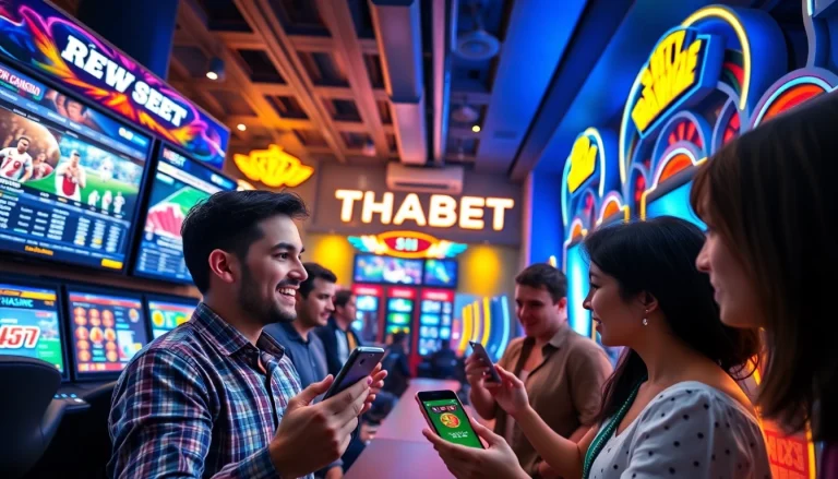 Experience the thrill of winning on thabethome com, showcasing players enjoying diverse online games in a secure digital environment.
