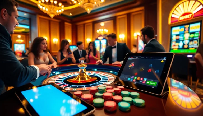 Experience thrilling gameplay at 8kbet with elegant roulette tables, modern interfaces, and vibrant casino elements.